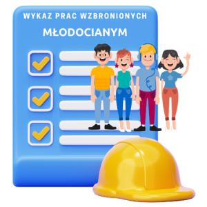 Wykaz prac wzbronionych i dozwolonych młodocianym + wykaz stanowisk pracy + instrukcja
