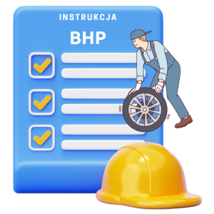 Instrukcja BHP wymiana koła przy samochodzie ciężarowym